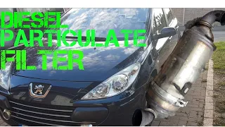 HOW TO REMOVE PEUGEOT 307 DIESEL PARTICULATE FILTER  (DIY)