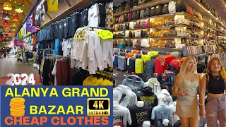 ALANYA GRAND BAZAAR 2024 MAY ! ALANYA FAKE MARKET ! ANTALYA TURKEY TRAVEL  ALANYA SHOPPİNG 4K VİDEO