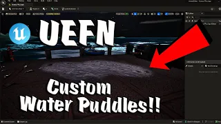 How to Make Custom MOVING Water Puddles in UEFN!!