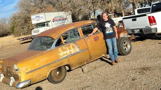 Golden Commemorative 1955 Chevy. VERY RARE unsuspecting auction buy!