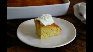 Sour Cream-Orange Syrup Cake!Ultra Moist & Wonderfully Zesty🤤!!