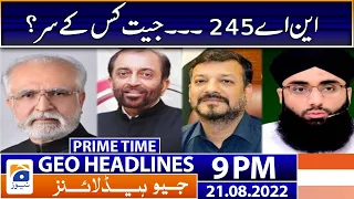 Geo News Headlines 9 PM - NA-245 by-poll unofficial results - 21 August 2022