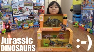 Animal Planet's Dinosaur Toys! Styracosaurus, Triceratops, Spinosaurus, etc... Unboxing