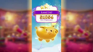 Bubble Witch 3 Saga Level 346 to 350 3 Stars