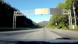 Drive I90 East Over Snoqualmie Pass