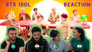 Reacting to BTS ‘IDOL’ Official Music Video  | Kpop Reaction | Foreigners React | 4 Idiots React