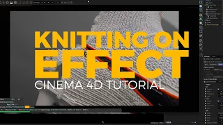 Cinema 4D + Octane  Tutorial: Knitting or Stitching on Effect