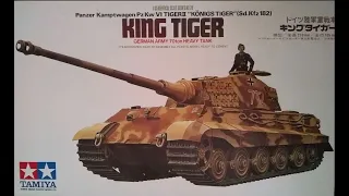 Built 1967 Tamiya 1/35 King Tiger German Army 70 ton Heavy Tank