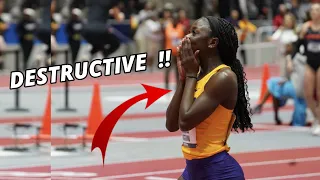 Destructive Speed !! Brianna Lyston dominates Women 60m Dash | NCAA INDOORS 2024