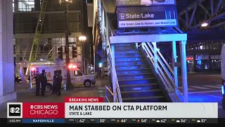 20-year-old stabbed during attempted robbery on train platform in downtown Chicago