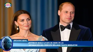 ¿Divorcio real? Lo que se sabe de la  separación del príncipe William y Kate Middleton