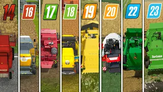 Fs14 vs Fs16 vs Fs17 vs Fs18 vs Fs19 vs Fs20 vs Fs22 vs Fs23 | HARVESTERS | Timelapse |