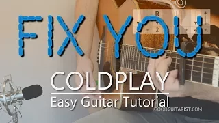 "Fix You" Easy Guitar Tutorial | Coldplay - Simple Chords & Strumming