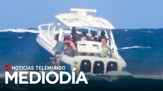 La policía busca a jóvenes que grabaron lanzando basura al mar en Florida | Noticias Telemundo