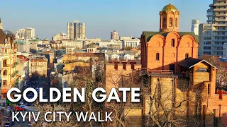 4K | Spring Walk Through Kyiv Centre | 11th Сentury Golden Gate | Life in Ukraine | Life in Kyiv
