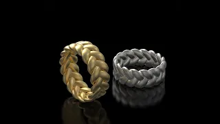 braided ring in Rhino