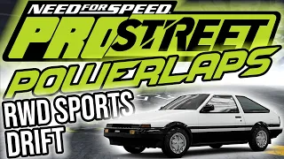 (OUTDATED!) FASTEST RWD SPORTS CARS ON DRIFT TRACKS ★ NFS: Pro Street (RPM changed to 10.000)