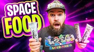 Trying Astronaut Food for the First Time! 🍔🍕Space Food Review 🌌 What Do Astronauts Eat? #outerspace