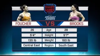 CrossFit Open 15.3 - Foucher vs Brooks