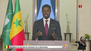 MESSAGE À LA NATION DU PRÉSIDENT DE LA RÉPUBLIQUE S.E.M BASSIROU DIOMAYE FAYE – 03 AVRIL 2024