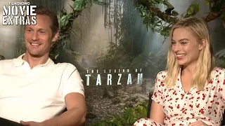 Alexander Skarsgard 'Tarzan' & Margot Robbie 'Jane' talk about The Legend of Tarzan (2016)