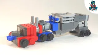 [4] Lego transformers-Optimus Prime and trailer(DOTM) Instruction! EASY