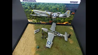 North American P-51D Mustang 1/48 [Eduard] build and final reveal with base