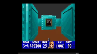 Wolfenstein 3D (SNES) 100% - Mission 3-4