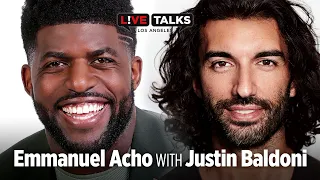 Emmanuel Acho in conversation with Justin Baldoni at Live Talks Los Angeles