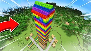 ЭТОТ РАДУЖНЫЙ НЕБОСКРЁБ НЕОЖИДАННО ВЫРОС В МАЙНКРАФТ | Риколит Minecraft