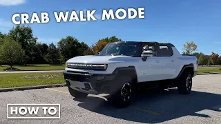 How to activate Crab Walk on the GMC Hummer EV