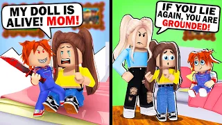 HER DOLL CAME TO LIFE AND MOM DIDN'T BELIEVE HER ​| Brookhaven RP Mini Movie (Roblox)