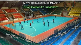 12 тур Перша ліга. 28.01.2017 Food Center 4:1 Інваспорт