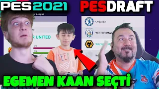 PESDRAFT! EGEMEN KAAN  GÖZÜ KAPALI TAKIMLARMIZI SEÇTİ! | EMRECAN İLE PES 2021 PESDRAFT OYNUYORUZ