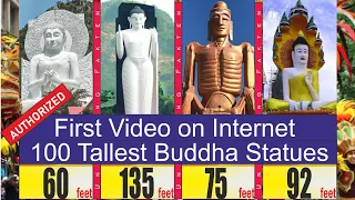 "Top 100 Buddha" Tallest Statues in the World | Authorized First & Only Video Available on Internet