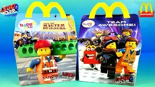 2019 McDONALD'S LEGO MOVIE 2 THE SECOND PART HAPPY MEAL TOYS BOX VS 2014 THE LEGO MOVIE UNBOXING UK