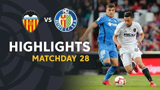 Highlights Valencia CF vs Getafe CF (0-0)