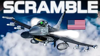 F-16C Viper Vs Su-35 Flanker-E | Scramble Against Incoming Attack | Digital Combat Simulator | DCS |