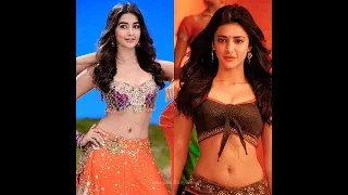 Pooja Hegde 🆚 Shruthi Hassan | who is more Pretty? comment below 👇 #bollywood #shorts
