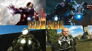 IRON MAN GAME - ALL BOSS BATTLES (Xbox 360)