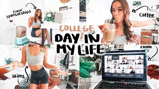 college day in my life (CHILL AT HOME) | online school, productivity talk, filming, emily in paris!