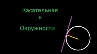 Касательная к окружности