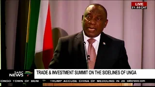 Trade and Investment summit on the sidelines of UNGA - Cyril Ramaphosa