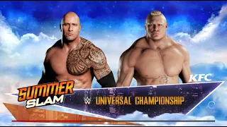 BROCK VS ROCK // WWE UNIVERSAL CHAMPIONSHIP // WWE 2K 18  #wwe2k #wrestling #wrestlemania