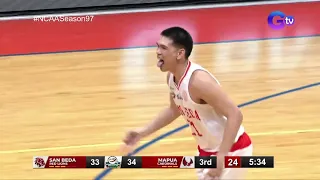 Yukien Andrada knocks down the three! | San Beda vs. Mapua | Final Four #shorts