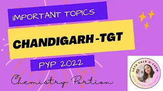 Chandigarh TGT | Important Topics in TGT Science (Chemistry) | Chandigarh TGT Medical & Non Medical