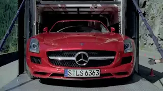 Mercedes Benz SLS AMG Tunnel Experiment with Michael Schumacher 360p