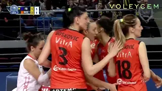 Maja Ognjenović Smaçla Topu Öldüremeyince Plase Atıyor (Fenerbahçe vs. Eczacıbaşı, 04.04.2017)