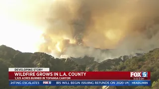 LA Brush Fire Prompts Evacuations