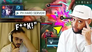 Ask VeLL Reacts MOBAZANE AND BASIC GOT BULLIED IN PH SERVER.. 🤣